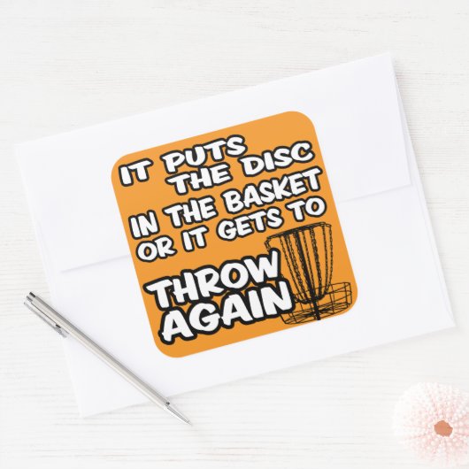 Disk Golf Sticker (Envelop)