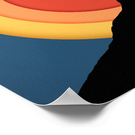 Disk Golf Sunset Poster (Hoek)