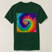 Disk Golf Tie Dye Heart T-shirt (Design voorkant)