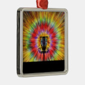 Disk Golf Tie Dye Metalen Ornament (Rechts)