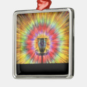 Disk Golf Tie Dye Metalen Ornament (Links)