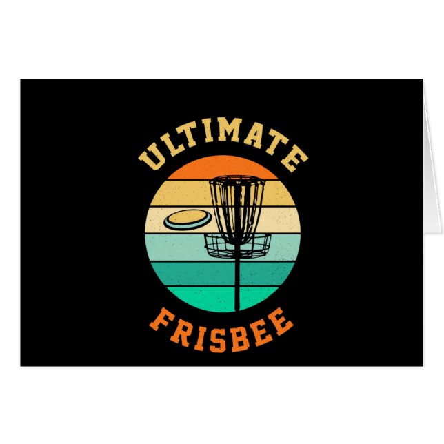 Disk Golf Ultimate Frisbee (Voorkant Horizontaal)