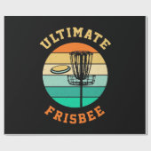 Disk Golf Ultimate Frisbee Cadeaupapier (Vlak)