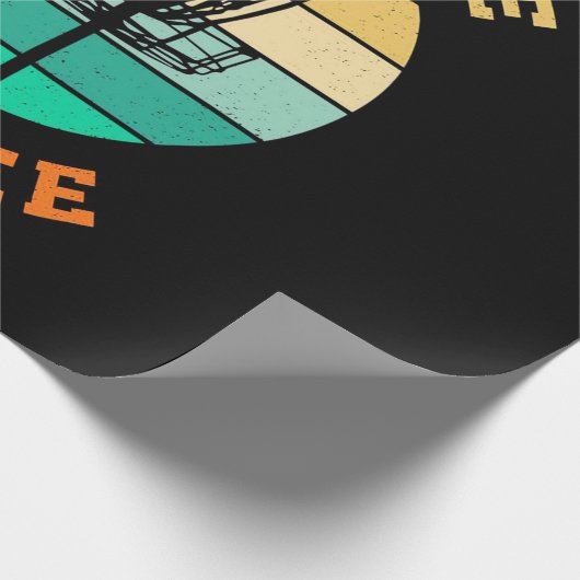 Disk Golf Ultimate Frisbee Cadeaupapier (Hoek)