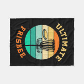 Disk Golf Ultimate Frisbee Fleece Deken (Voorkant (Horizontaal))