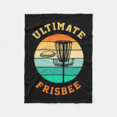 Disk Golf Ultimate Frisbee Fleece Deken (Voorkant)