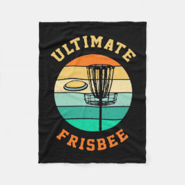 Disk Golf Ultimate Frisbee Fleece Deken