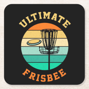 Disk Golf Ultimate Frisbee Kartonnen Onderzetters