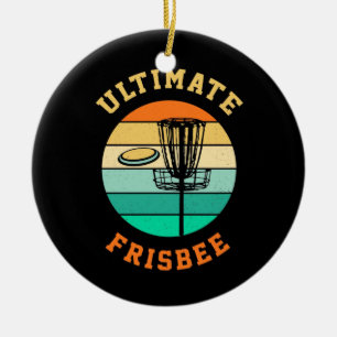 Disk Golf Ultimate Frisbee Keramisch Ornament