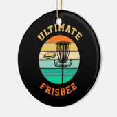 Disk Golf Ultimate Frisbee Keramisch Ornament (Links)
