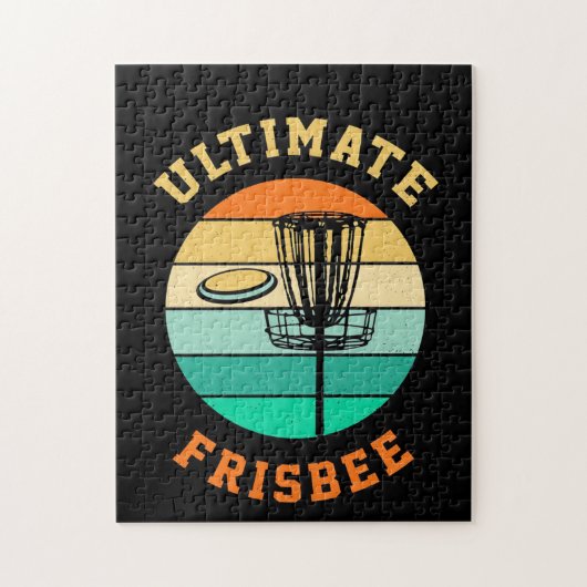 Disk Golf Ultimate Frisbee Legpuzzel (Verticaal)