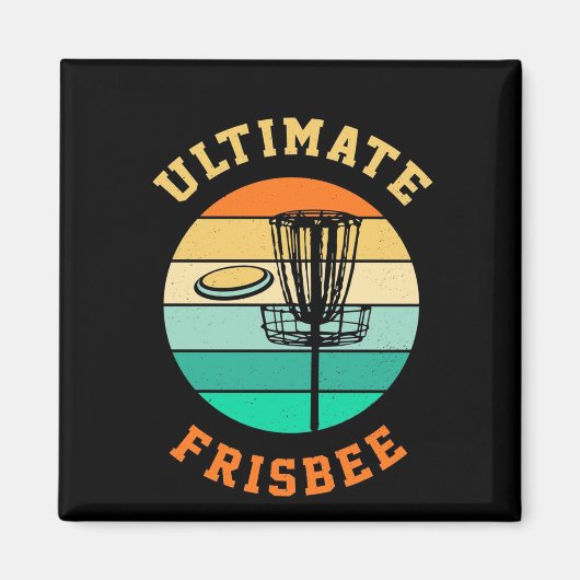 Disk Golf Ultimate Frisbee Magneet (Voorkant)