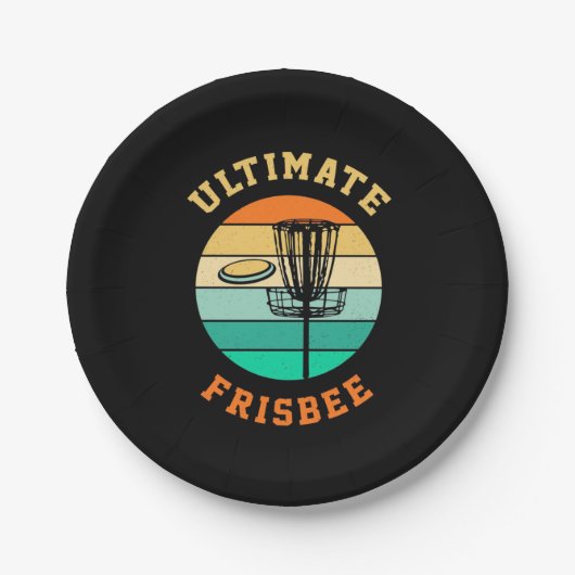 Disk Golf Ultimate Frisbee Papieren Bordje (Voorkant)