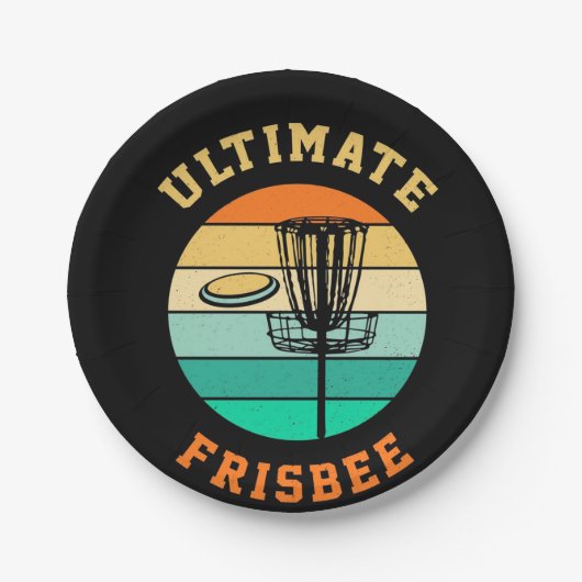Disk Golf Ultimate Frisbee Papieren Bordje (Voorkant)
