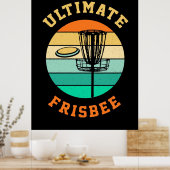 Disk Golf Ultimate Frisbee Poster (Keuken)