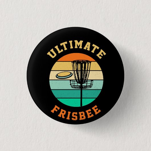 Disk Golf Ultimate Frisbee Ronde Button 3,2 Cm (Voorkant)