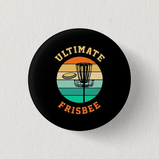 Disk Golf Ultimate Frisbee Ronde Button 3,2 Cm (Voorkant)