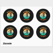Disk Golf Ultimate Frisbee Ronde Sticker (Vel)