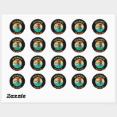 Disk Golf Ultimate Frisbee Ronde Sticker (Vel)
