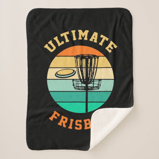 Disk Golf Ultimate Frisbee Sherpa Deken (Voorkant)