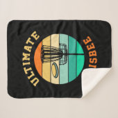 Disk Golf Ultimate Frisbee Sherpa Deken (Voorkant (horizontaal))