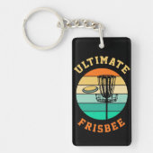 Disk Golf Ultimate Frisbee Sleutelhanger (Voorkant)