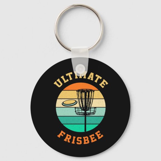 Disk Golf Ultimate Frisbee Sleutelhanger (Voorkant)