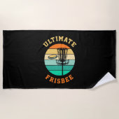 Disk Golf Ultimate Frisbee Strandlaken (Voorkant)