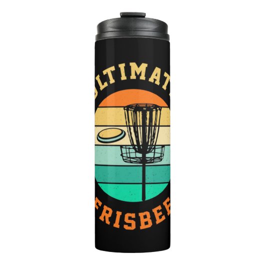 Disk Golf Ultimate Frisbee Thermosbeker (Voorkant)