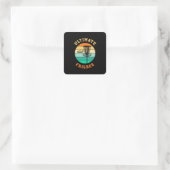 Disk Golf Ultimate Frisbee Vierkante Sticker (Tas)