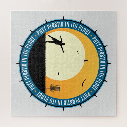 Disk Golfer Legpuzzel (Horizontaal)