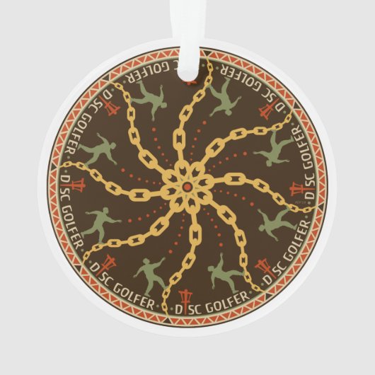 Disk Golfer Ornament (achterkant)