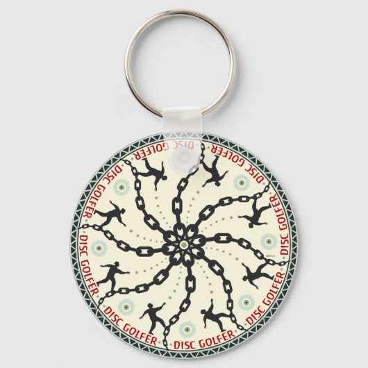 Disk Golfer Sleutelhanger (Voorkant)