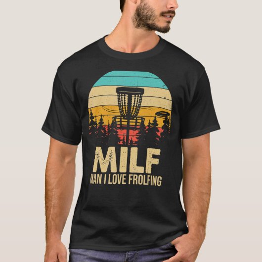 disk golffrolfrolmop met disk golf bas t-shirt (Voorkant)