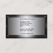 Disk Jock DJ-visitekaartje Visitekaartje (Achterkant)