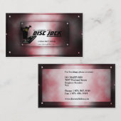 Disk Jock DJ-visitekaartje Visitekaartje (Voorkant / Achterkant)