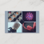 Disk Jockey DJ Dance Music Fotosjabloon Visitekaartje (Achterkant)