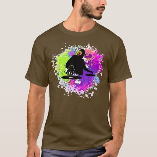 Disk Jockey DJ Deejay T-shirt (Voorkant)