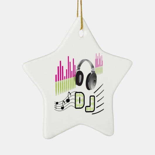 DISK JOCKEY KERAMISCH ORNAMENT (Rechts)