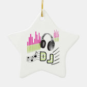 DISK JOCKEY KERAMISCH ORNAMENT (Voorkant)
