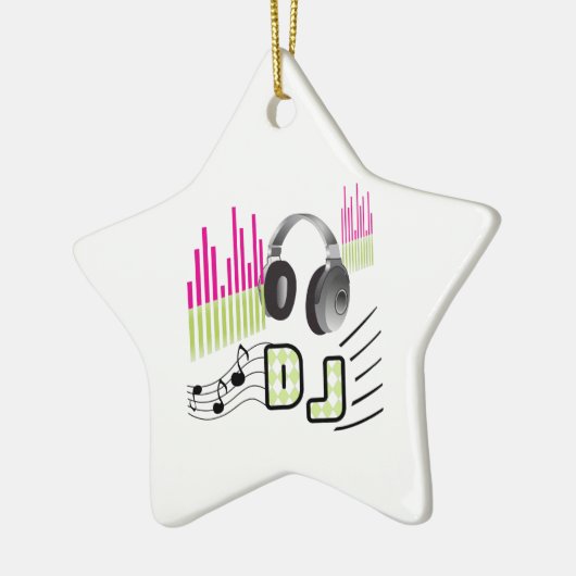 DISK JOCKEY KERAMISCH ORNAMENT (Links)