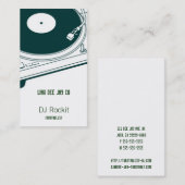 Disk Jockey-Platenspeler Visitekaartje (Voorkant / Achterkant)