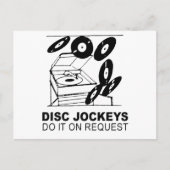 disk jockeys doen het op verzoek briefkaart (Voorkant)