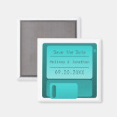 Diskette met diskette de datum magneet opslaan, Tu (Voorkant / Achterkant)