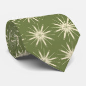 Diskette Snowflake Foulard OLive Tweezijdig Stropdas (Opgerold)