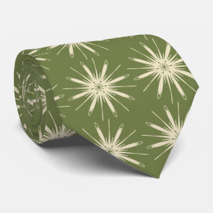 Diskette Snowflake Foulard OLive Tweezijdig Stropdas
