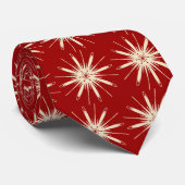 Diskette snowflake Foulard Red tweezijdig Stropdas (Opgerold)