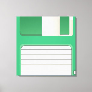 Diskettes voor diskettes canvas afdruk