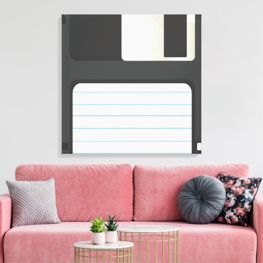 Diskettes voor diskettes canvas afdruk (Insitu (Woonkamer))