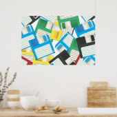 Diskettes voor diskettes poster (Keuken)